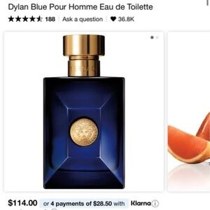 VERSACE Pour Homme Dylan Blue Eau de Toilette, 1.7 Ounce